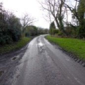 Our muddy lane